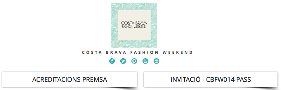 Costa Brava Fashion Weekend Invitacion thegoldenstyle