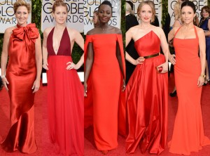 Red Carpet Trends from the 2014 Golden Globes Vestidos Rojos TheGoldenStyle